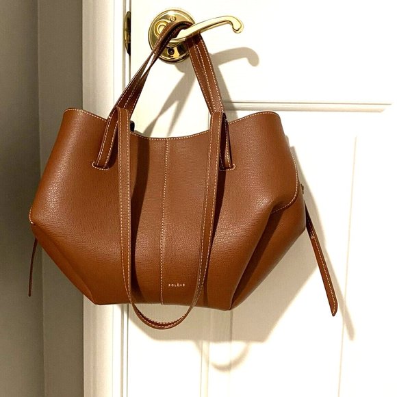 Polene Bags Polene Mini Cyme Tote Bag In Cognac Poshmark